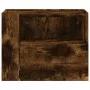 Wall-mounted bedside tables 2 units in smoked oak color 45x30x35 cm by , Nightstands - Ref: Foro24-848320, Price: 67,09 €, Di...