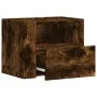 Wall-mounted bedside tables 2 units in smoked oak color 45x30x35 cm by , Nightstands - Ref: Foro24-848320, Price: 67,09 €, Di...