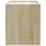 Mesita de noche de pared color roble ahumado 45x30x35 cm de , Mesitas de noche - Ref: Foro24-848329, Precio: 41,31 €, Descuen...