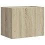 Mesita de noche de pared color roble ahumado 45x30x35 cm de , Mesitas de noche - Ref: Foro24-848329, Precio: 41,31 €, Descuen...
