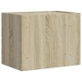 Wall-mounted bedside table in smoked oak color, measuring 45x30x35 cm. by , Nightstands - Ref: Foro24-848329, Price: 41,87 €,...