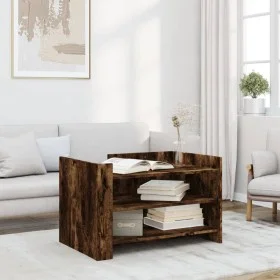 Engineered wood smoked oak coffee table 80x50x50 cm by , Coffee table - Ref: Foro24-848343, Price: 62,68 €, Discount: %