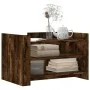Engineered wood smoked oak coffee table 80x50x50 cm by , Coffee table - Ref: Foro24-848343, Price: 62,68 €, Discount: %