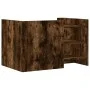 Engineered wood smoked oak coffee table 80x50x50 cm by , Coffee table - Ref: Foro24-848343, Price: 62,68 €, Discount: %
