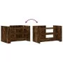 Engineered wood smoked oak coffee table 80x50x50 cm by , Coffee table - Ref: Foro24-848343, Price: 62,68 €, Discount: %