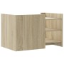 Engineered wood Sonoma oak coffee table 80x50x50 cm by , Coffee table - Ref: Foro24-848341, Price: 60,86 €, Discount: %