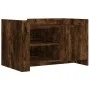 Engineered wood smoked oak coffee table 80x50x50 cm by , Coffee table - Ref: Foro24-848357, Price: 69,28 €, Discount: %