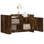 Engineered wood smoked oak coffee table 80x50x50 cm by , Coffee table - Ref: Foro24-848357, Price: 69,28 €, Discount: %