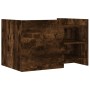 Engineered wood smoked oak coffee table 80x50x50 cm by , Coffee table - Ref: Foro24-848357, Price: 67,24 €, Discount: %