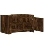 Engineered wood smoked oak coffee table 80x50x50 cm by , Coffee table - Ref: Foro24-848357, Price: 69,28 €, Discount: %