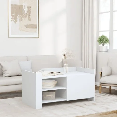 Weißer Couchtisch aus Holzwerkstoff 100x50x50 cm von , Couchtisch - Ref: Foro24-848360, Preis: 78,11 €, Rabatt: %