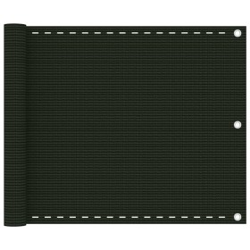 Dunkelgrüne HDPE-Balkonmarkise 75x600 cm von vidaXL, Sonnenschirme - Ref: Foro24-310971, Preis: 24,19 €, Rabatt: %