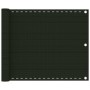 Toldo para balcón HDPE verde oscuro 75x600 cm de vidaXL, Sombrillas - Ref: Foro24-310971, Precio: 24,19 €
