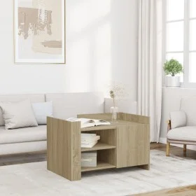 Engineered wood Sonoma oak coffee table 80x50x50 cm by , Coffee table - Ref: Foro24-848355, Price: 73,39 €, Discount: %