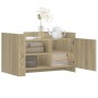 Wohnzimmertisch aus Sonoma-Eiche Spanplatte 80x50x50 cm von , Couchtisch - Ref: Foro24-848355, Preis: 65,24 €, Rabatt: %