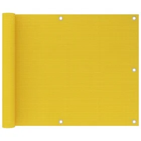 Balcony awning in yellow HDPE 75x600 cm by vidaXL, Umbrellas - Ref: Foro24-310995, Price: 16,48 €, Discount: %