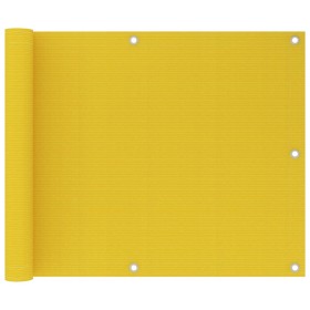 Toldo para balcón HDPE amarillo 75x600 cm