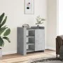 Gray concrete plywood sideboard 73.5x35x75 cm by , Sideboards - Ref: Foro24-848405, Price: 70,33 €, Discount: %