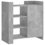 Graue Beton-Sperrholz-Sideboard 73,5x35x75 cm von , Sideboards - Ref: Foro24-848405, Preis: 70,33 €, Rabatt: %