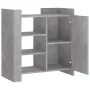 Gray concrete plywood sideboard 73.5x35x75 cm by , Sideboards - Ref: Foro24-848405, Price: 70,33 €, Discount: %