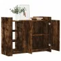 Engineered wood smoked oak sideboard 100x35x75 cm by , Sideboards - Ref: Foro24-848413, Price: 104,58 €, Discount: %