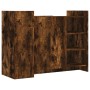 Aparador madera de ingeniería roble ahumado 100x35x75 cm de , Aparadores - Ref: Foro24-848413, Precio: 111,21 €
