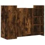 Engineered wood smoked oak sideboard 100x35x75 cm by , Sideboards - Ref: Foro24-848413, Price: 104,58 €, Discount: %