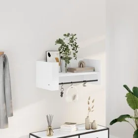 Wandregal aus weißem Ingenieurholz 70,5x35x30,5 cm von , Regale und Regale - Ref: Foro24-848451, Preis: 28,74 €, Rabatt: %