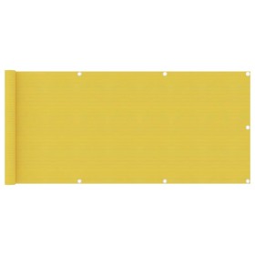 Yellow HDPE balcony awning 75x400 cm by vidaXL, Umbrellas - Ref: Foro24-310993, Price: 16,59 €, Discount: %