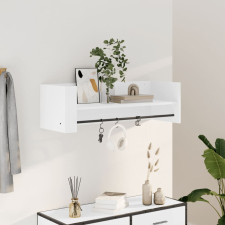 Wandregal aus weißem Ingenieurholz 100x35x30,5 cm von , Regale und Regale - Ref: Foro24-848458, Preis: 39,22 €, Rabatt: %