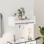 Wandregal aus weißem Ingenieurholz 100x35x30,5 cm von , Regale und Regale - Ref: Foro24-848458, Preis: 39,22 €, Rabatt: %