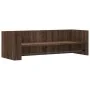 Engineered wood brown oak wall shelf 100x35x30.5 cm by , Shelves and shelves - Ref: Foro24-848464, Price: 37,96 €, Discount: %
