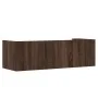 Engineered wood brown oak wall shelf 100x35x30.5 cm by , Shelves and shelves - Ref: Foro24-848464, Price: 37,96 €, Discount: %