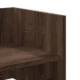 Engineered wood brown oak wall shelf 100x35x30.5 cm by , Shelves and shelves - Ref: Foro24-848464, Price: 37,96 €, Discount: %