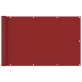 Red HDPE balcony awning 120x600 cm by vidaXL, Umbrellas - Ref: Foro24-311015, Price: 26,38 €, Discount: %
