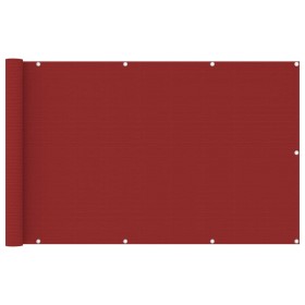 Toldo para balcón HDPE rojo 120x600 cm