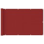 Red HDPE balcony awning 120x600 cm by vidaXL, Umbrellas - Ref: Foro24-311015, Price: 26,38 €, Discount: %