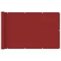 Red HDPE balcony awning 120x600 cm by vidaXL, Umbrellas - Ref: Foro24-311015, Price: 26,09 €, Discount: %