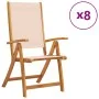 Faltbare Gartenstühle, 8 Stück Massivholz Akazie mit Textilene. von , Gartenstühle - Ref: Foro24-3279237, Preis: 591,85 €, Ra...