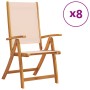 Faltbare Gartenstühle, 8 Stück Massivholz Akazie mit Textilene. von , Gartenstühle - Ref: Foro24-3279237, Preis: 601,71 €, Ra...