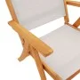 Folding garden chairs 8 pcs solid acacia wood textilene by , Garden chairs - Ref: Foro24-3279240, Price: 585,76 €, Discount: %