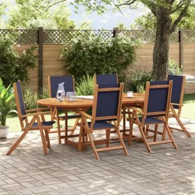 Faltbare Gartenstühle, 6 Stück Massivholz Akazie mit Textilene von , Gartenstühle - Ref: Foro24-3279242, Preis: 440,23 €, Rab...