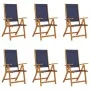 Faltbare Gartenstühle, 6 Stück Massivholz Akazie mit Textilene von , Gartenstühle - Ref: Foro24-3279242, Preis: 440,20 €, Rab...