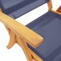 Folding garden chairs 6 pcs solid acacia wood textilene by , Garden chairs - Ref: Foro24-3279242, Price: 439,62 €, Discount: %