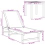 Tumbonas 2 uds con mesa madera maciza acacia y textileno azul de , Tumbonas - Ref: Foro24-3279254, Precio: 320,76 €, Descuent...