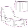Tumbonas 2 uds con mesa madera maciza acacia y textileno azul de , Tumbonas - Ref: Foro24-3279254, Precio: 354,09 €, Descuent...