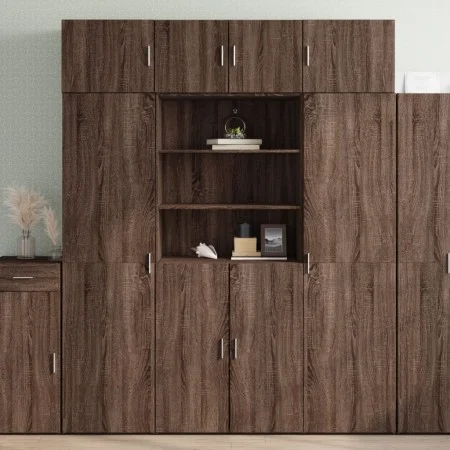Ingenieurholz-Sideboard in Eichenbraun 80x42,5x185 cm von , Sideboards - Ref: Foro24-3281384, Preis: 180,27 €, Rabatt: %