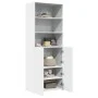 Tall white engineered wood sideboard 70x42.5x185 cm by , Sideboards - Ref: Foro24-3281371, Price: 156,68 €, Discount: %