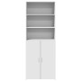 Hoher Schrank aus weißem Ingenieurholz 70x42,5x185 cm von , Sideboards - Ref: Foro24-3281371, Preis: 158,90 €, Rabatt: %