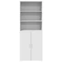 Tall white engineered wood sideboard 70x42.5x185 cm by , Sideboards - Ref: Foro24-3281371, Price: 156,68 €, Discount: %